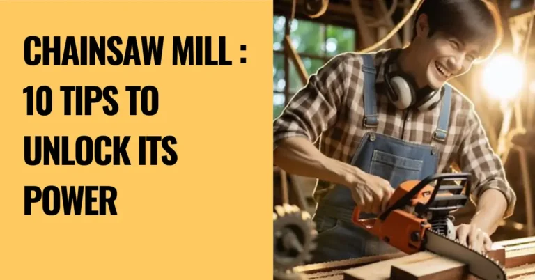 Read more about the article Chainsaw Mill : 10 Tips to Unlock Its Power