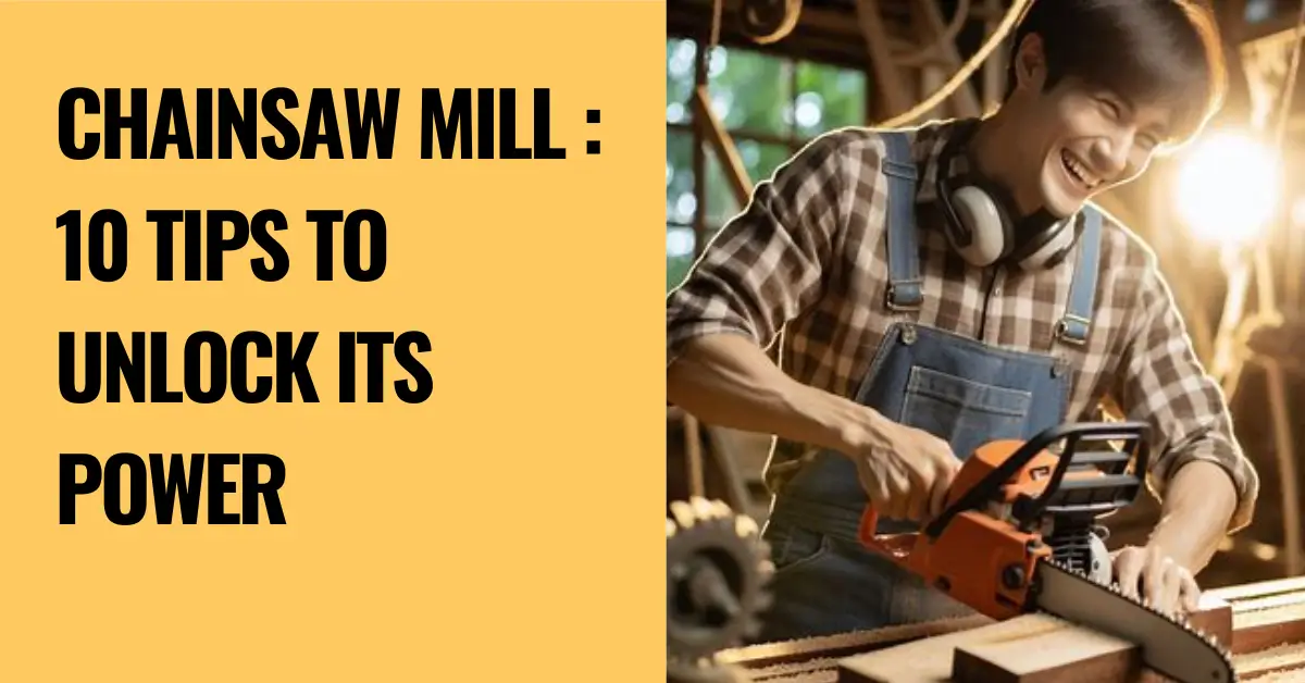 You are currently viewing Chainsaw Mill : 10 Tips to Unlock Its Power